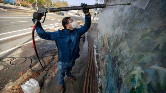 The Temescal Canyon Mural is getting new life and a much-needed facelift