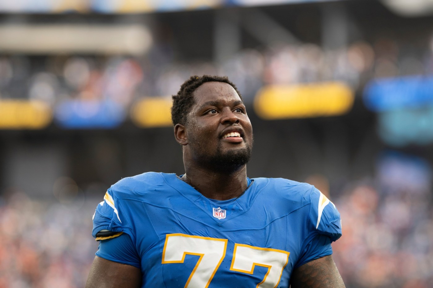 Chargers’ Zion Johnson has been a welcome everyday presence