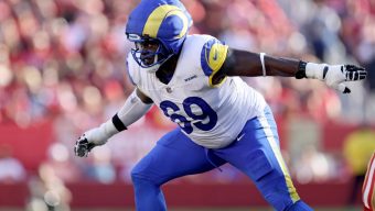 Rams RG Kevin Dotson pushing ankle in effort to play against Bears