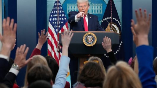 FACT FOCUS: Trump highlights familiar false claims as he reviews his first year back in office