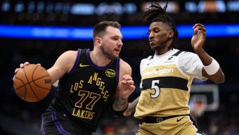 Luka Doncic gets a triple-double by halftime as Lakers trounce Wizards