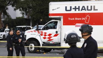 Man accused of recklessly driving U-Haul into Iran protest in Los Angeles, police say
