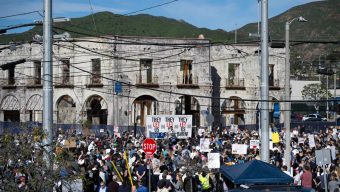 Accountability: Hundreds demand it at Palisades fire anniversary rally