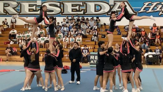 Arleta High School wins the LA City CIF Championship for Coed Non-Tumbling Small Competitive Cheer