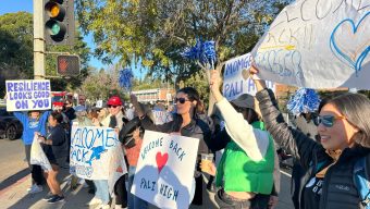 ‘Welcome back’: Community turns out as Palisades High reopens