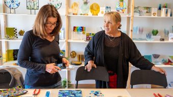 Fire Glass Studio has taught thousands of people how to turn pieces of glass into artwork