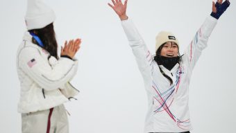 Chloe Kim takes silver medal in Olympic halfpipe competition