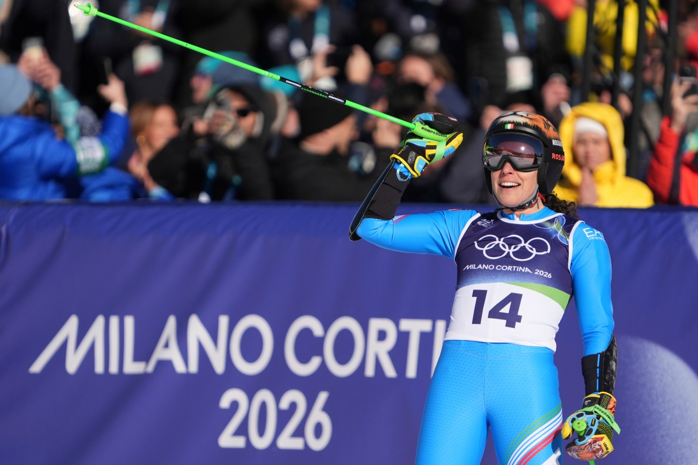 Italy’s Brignone wins slalom for 2nd gold; Shiffrin finishes 11th