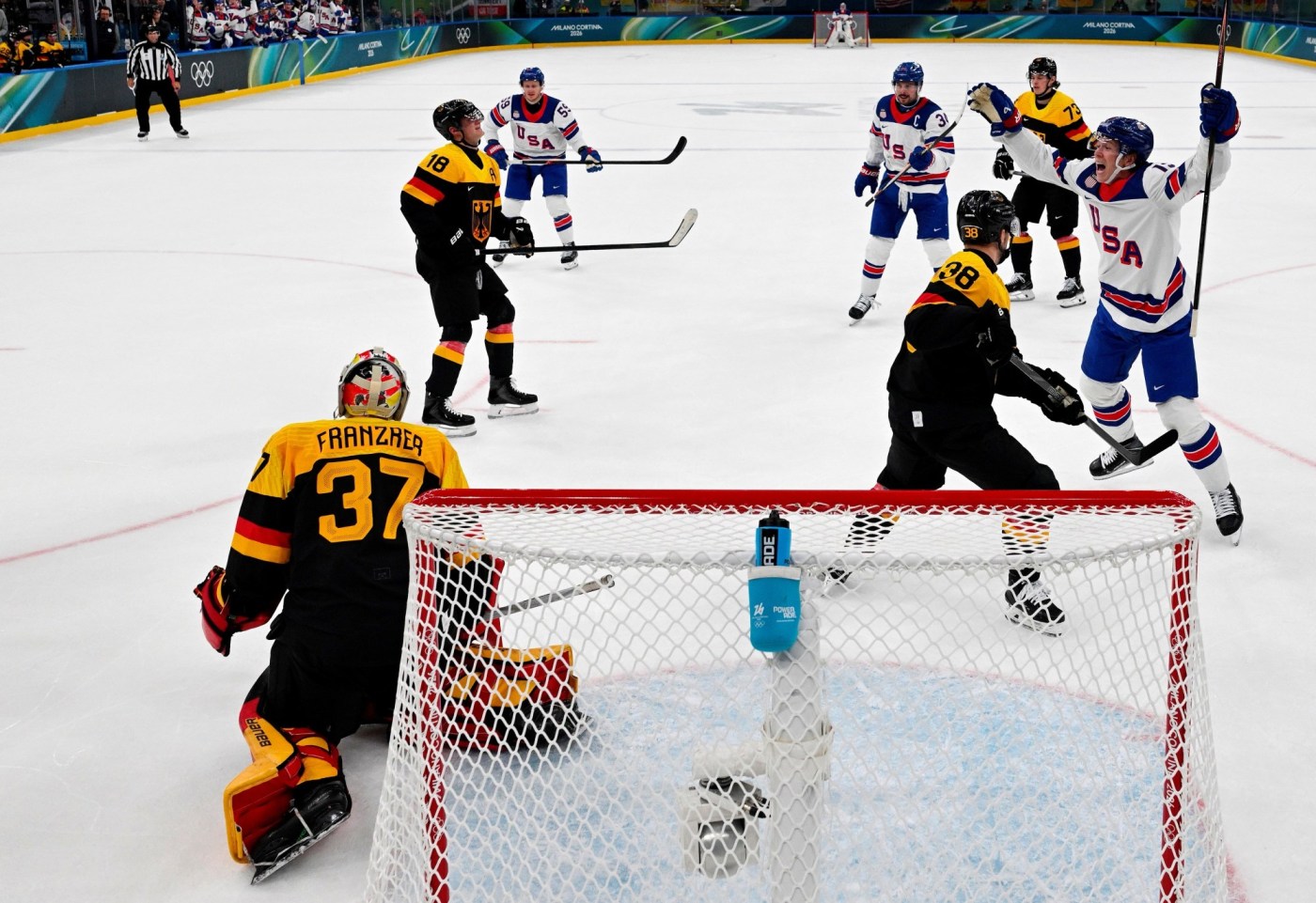 Winter Olympics Team USA hockey beats Germany, gets No. 2 seed