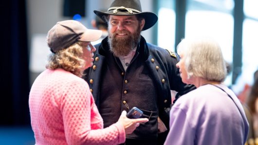 Despite rain, people showed up at the 33rd Annual Presidents’ Day Celebration at Reagan Library