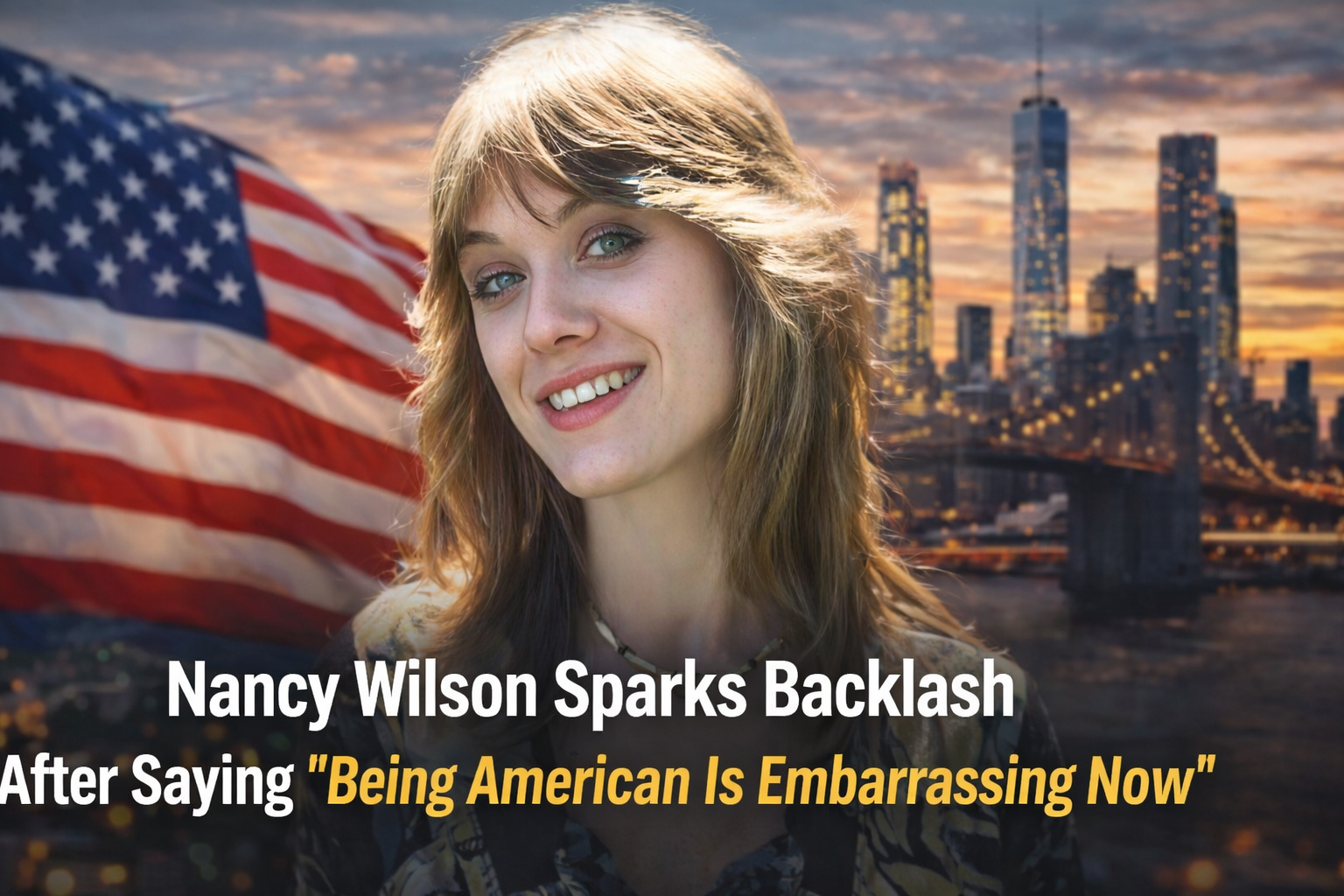 Nancy Wilson Sparks Backlash After Saying “Being American Is Embarrassing Now”