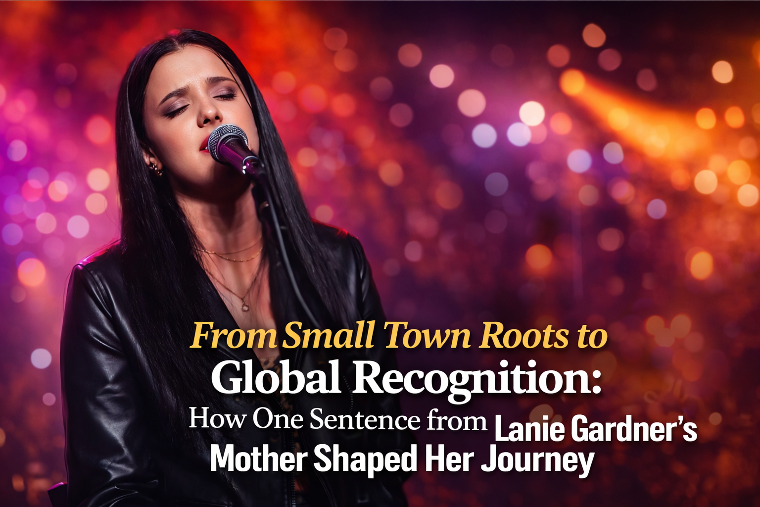 From Small Town Roots to Global Recognition: How One Sentence from Lanie Gardner’s Mother Shaped Her Journey