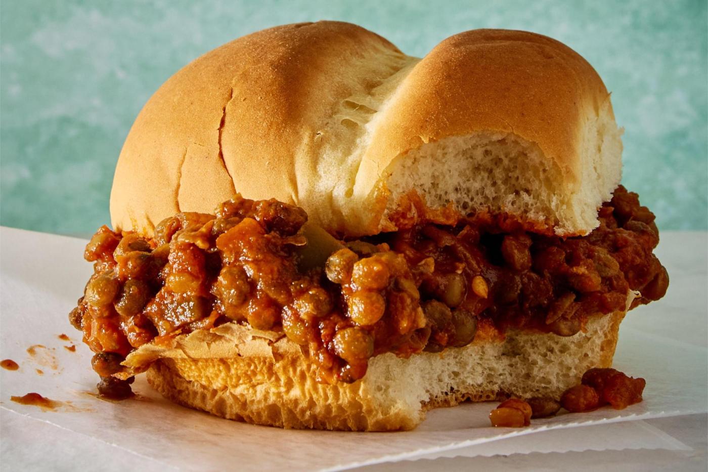 This smoky lentil sloppy joes packs in the plant-based protein and demands napkins