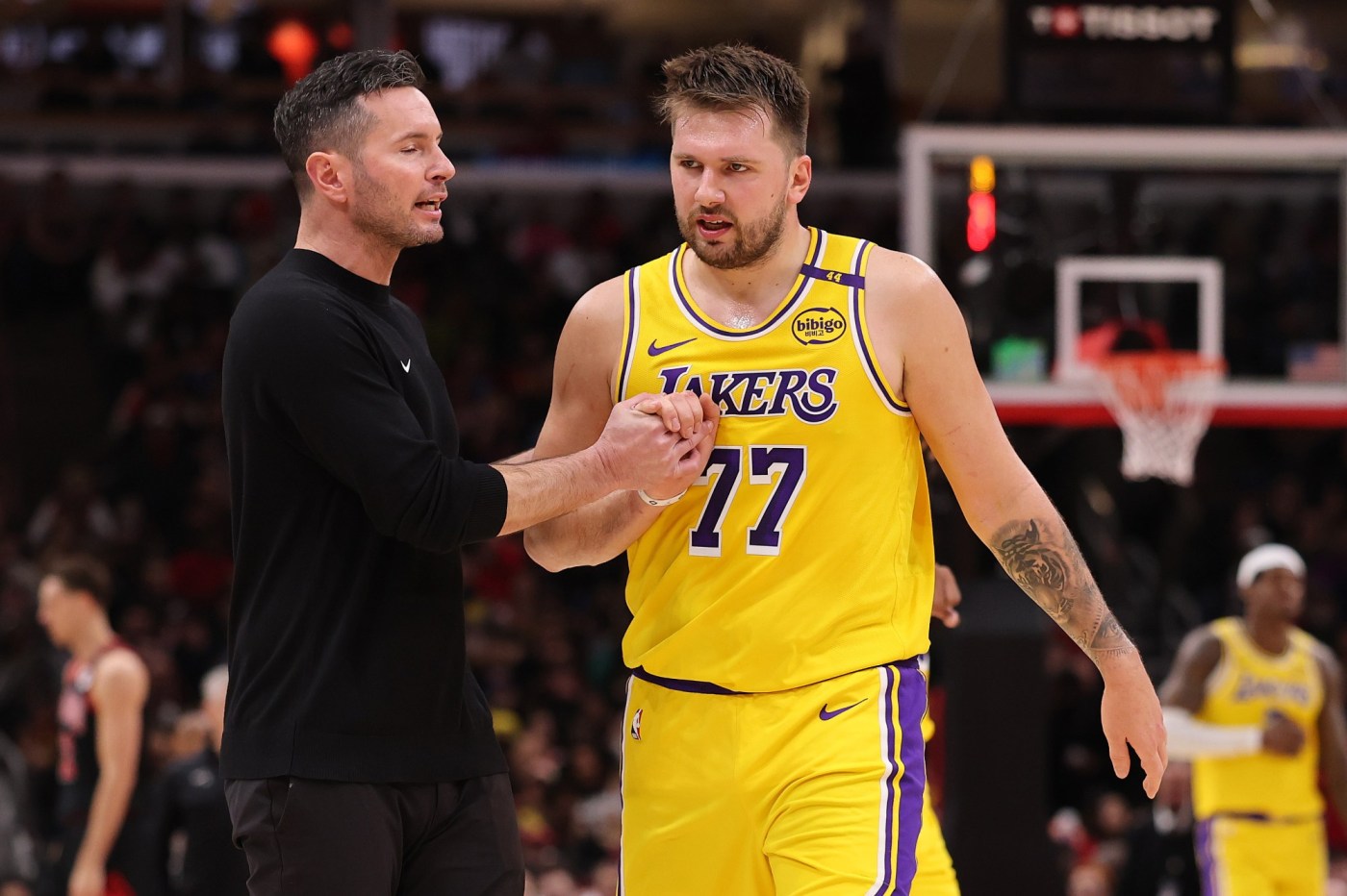 Lakers’ JJ Redick says heated interaction with Luka Doncic was ‘very normal’