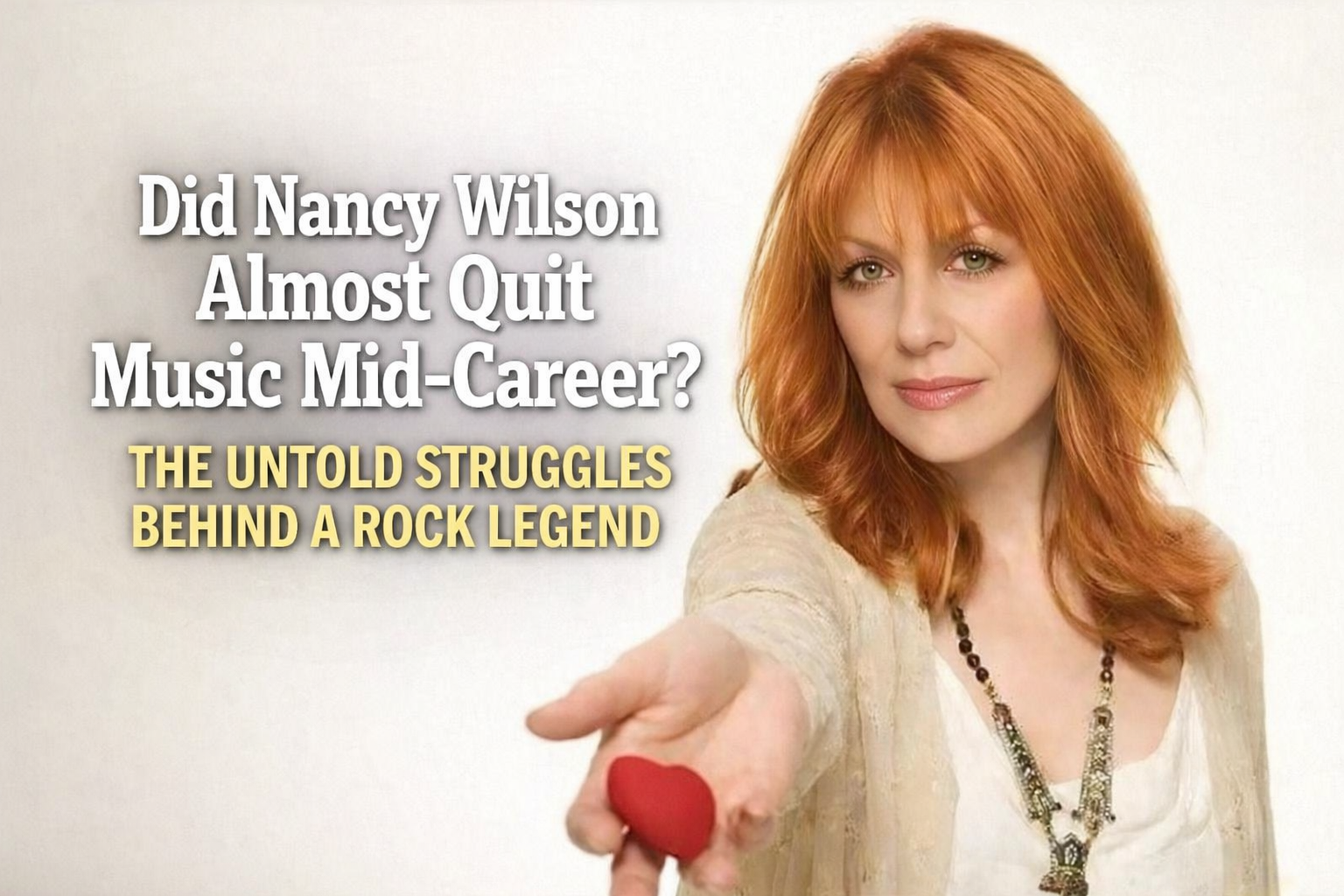 Did Nancy Wilson Almost Quit Music Mid-Career? The Untold Struggles Behind a Rock Legend