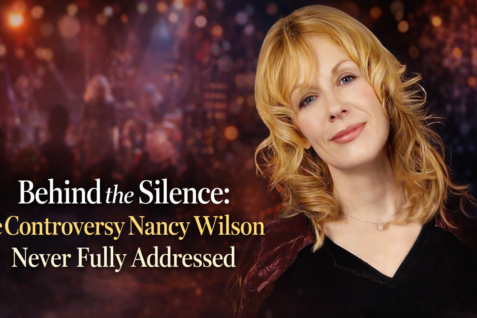 Behind the Silence: The Controversy Nancy Wilson Never Fully Addressed
