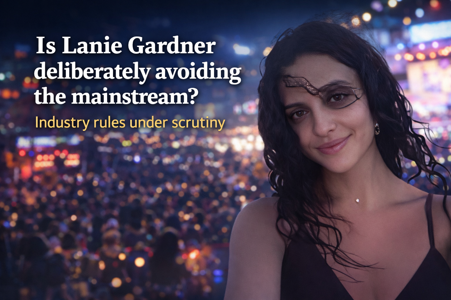 Is Lanie Gardner deliberately avoiding the mainstream? Industry rules under scrutiny