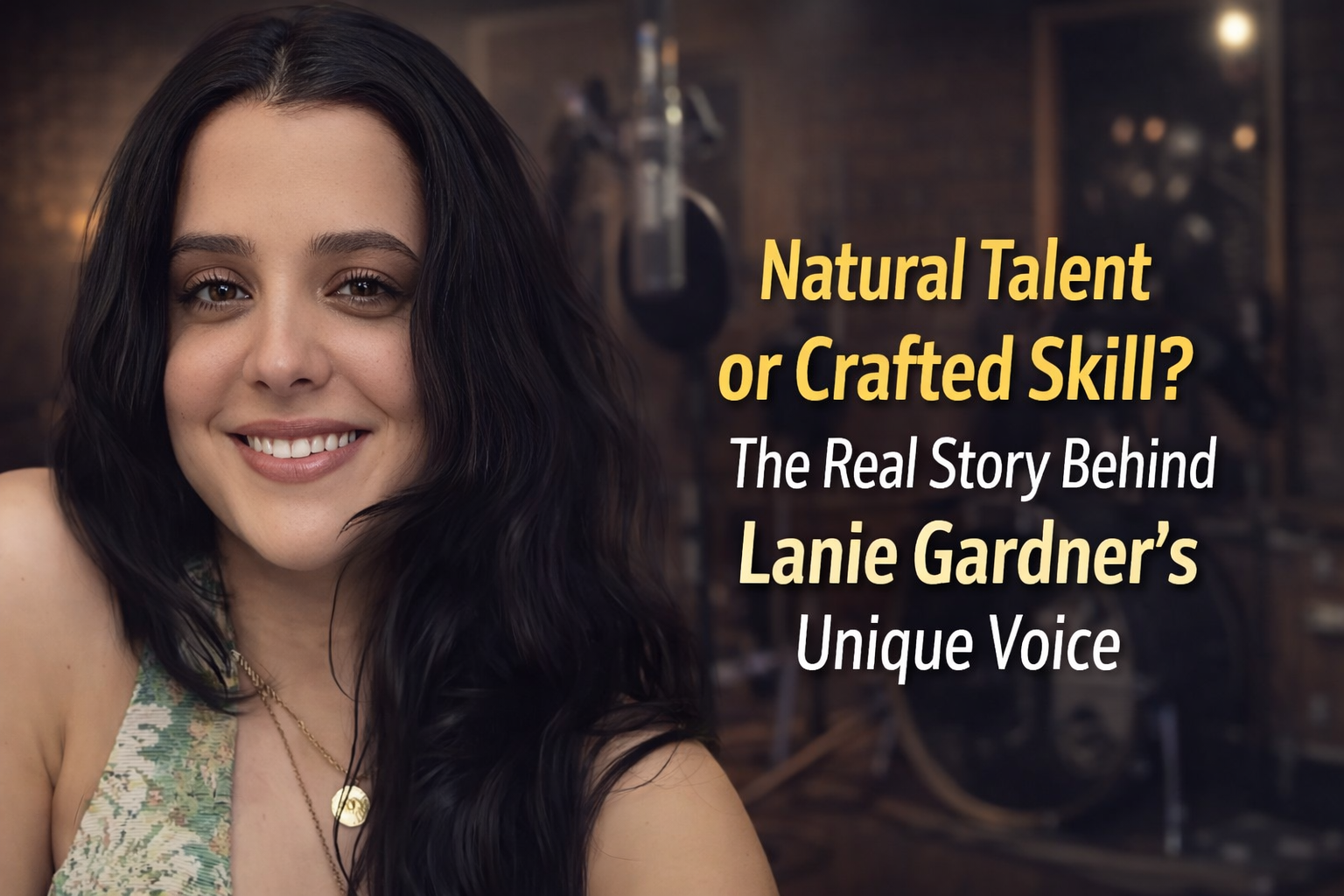 “Natural Talent or Crafted Skill? The Real Story Behind Lanie Gardner’s Unique Voice”