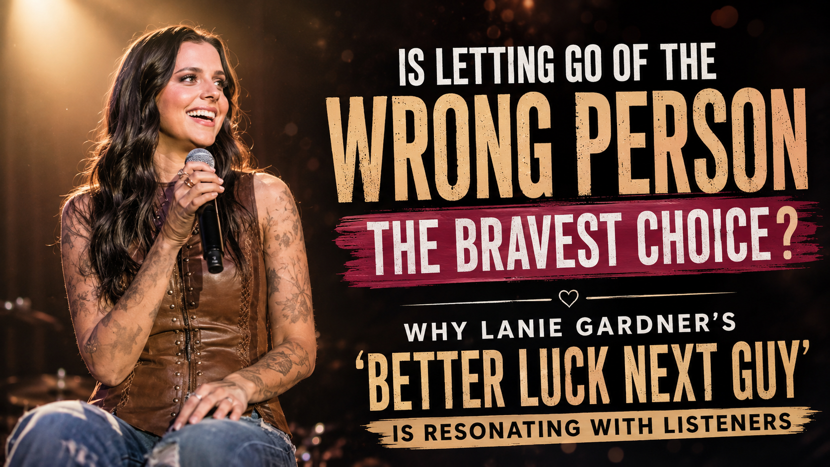 Is Letting Go of the Wrong Person the Bravest Choice? Why Lanie Gardner’s ‘Better Luck Next Guy’ Is Resonating With Listeners