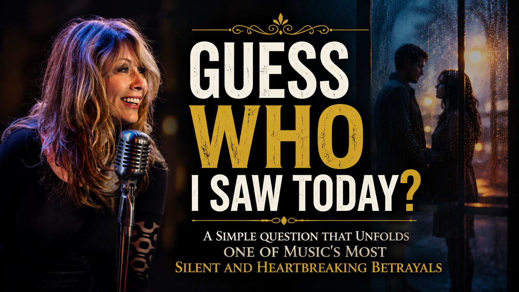 Guess Who I Saw Today?” — A Simple Question That Unfolds One of Music’s Most Silent and Heartbreaking Betrayals
