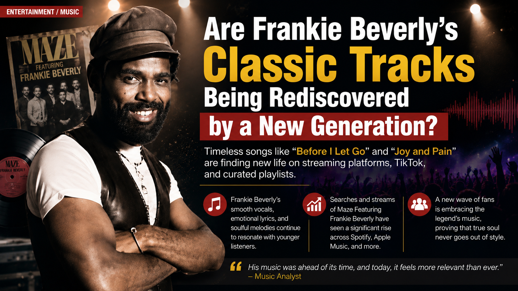 Are Frankie Beverly’s Classic Tracks Being Rediscovered by a New Generation?