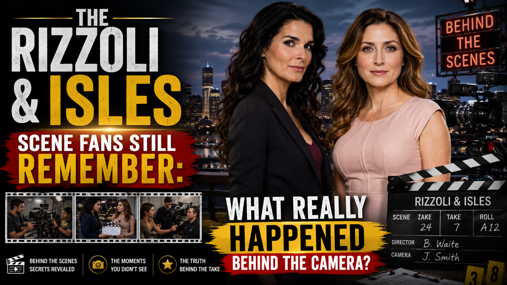 The Rizzoli & Isles Scene Fans Still Remember: What Really Happened Behind the Camera?