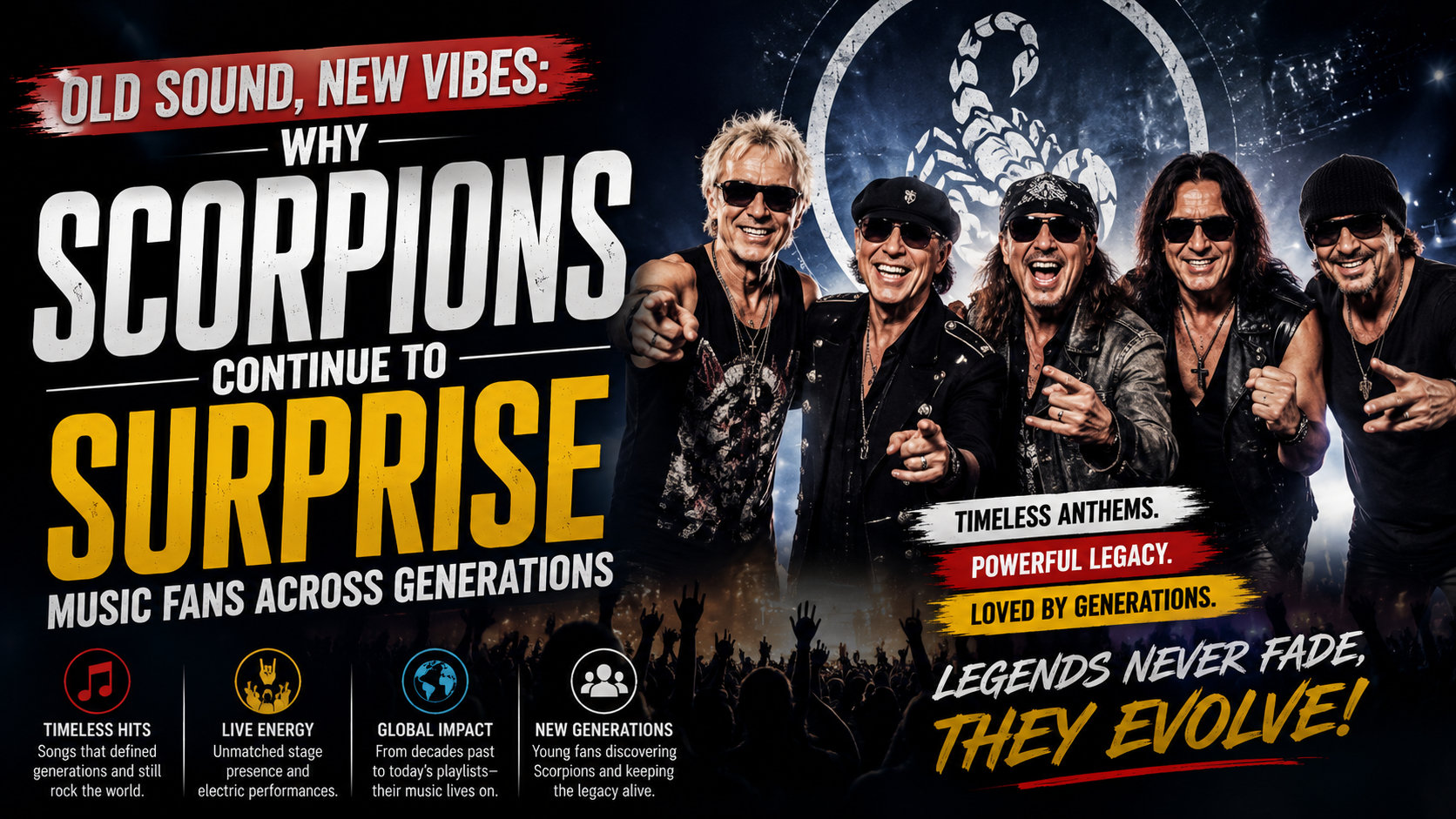 Old Sound, New Vibes: Why Scorpions Continue to Surprise Music Fans Across Generations
