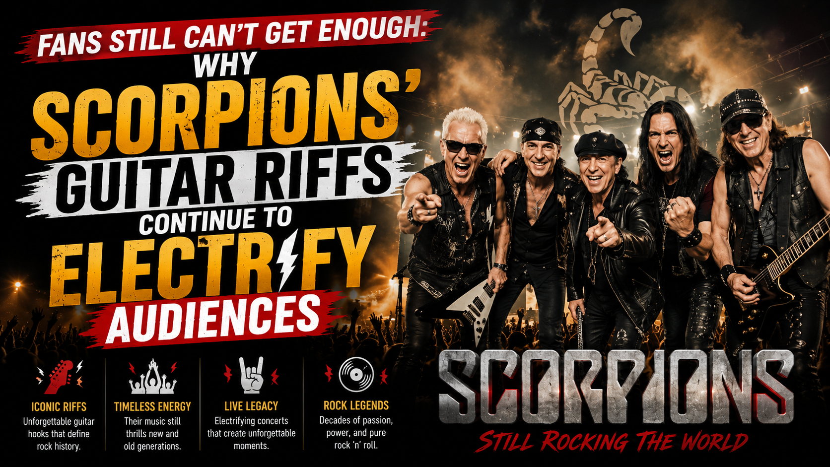 Fans Still Can’t Get Enough: Why Scorpions’ Guitar Riffs Continue to Electrify Audiences