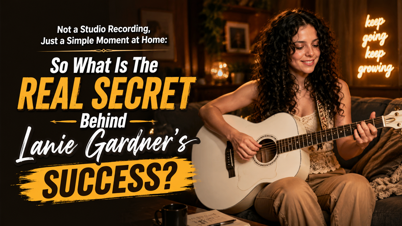 Not a Studio Recording, Just a Simple Moment at Home: So What Is the Real Secret Behind Lanie Gardner’s Success?