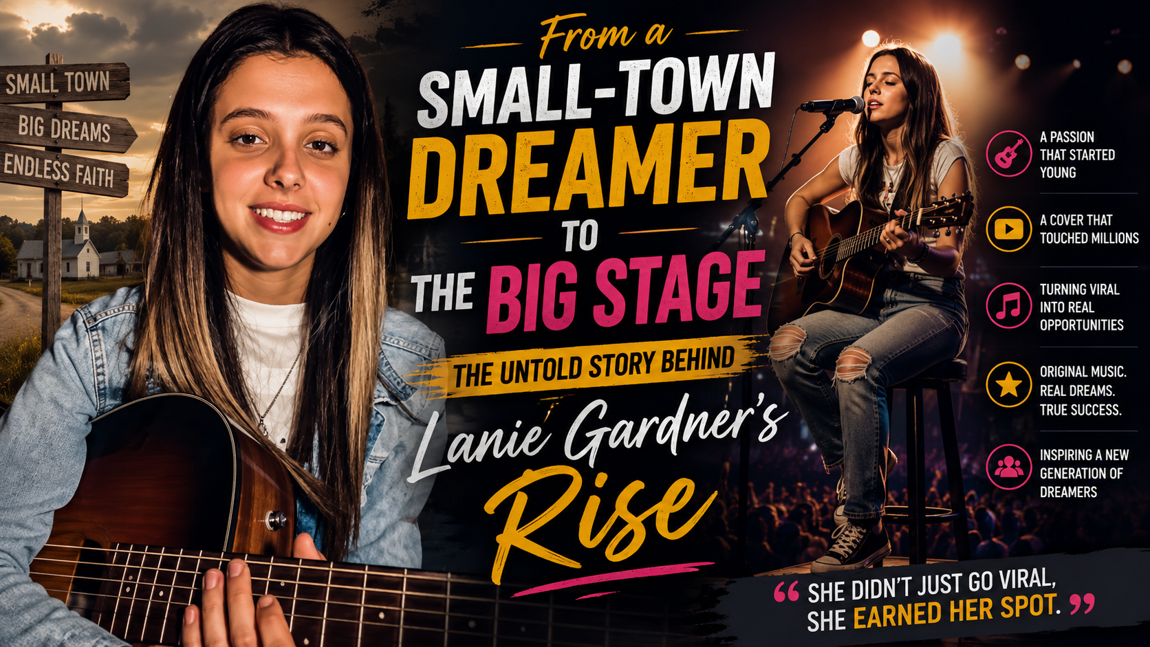 From a Small-Town Dreamer to the Big Stage: The Untold Story Behind Lanie Gardner’s Rise