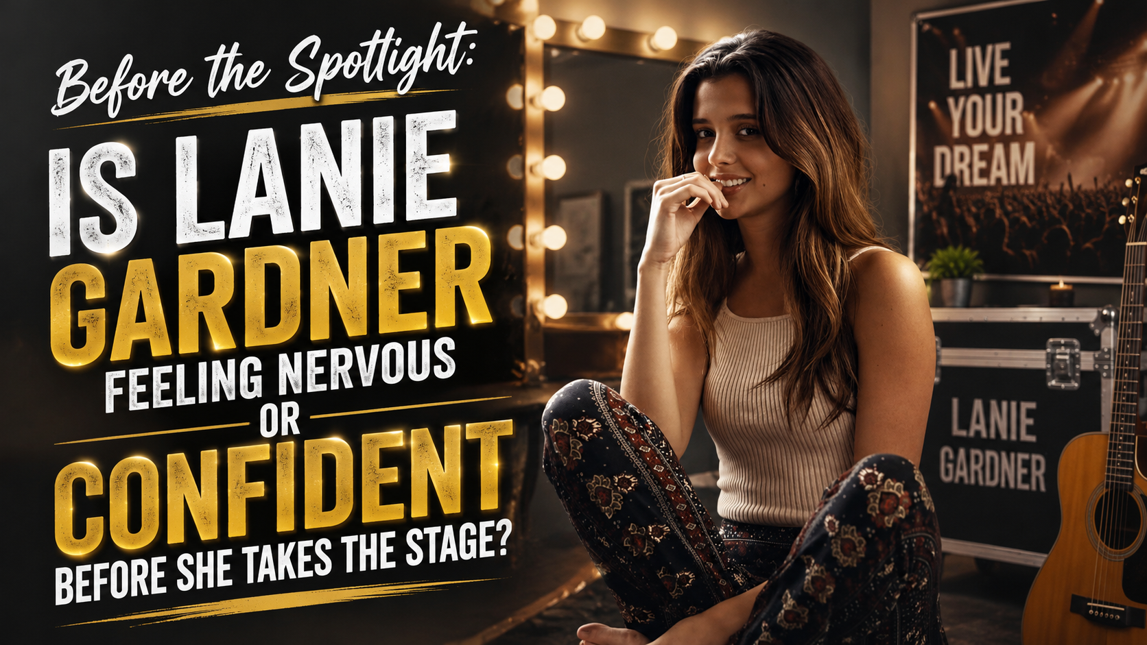 Before the Spotlight: Is Lanie Gardner Feeling Nervous or Confident Before She Takes the Stage?