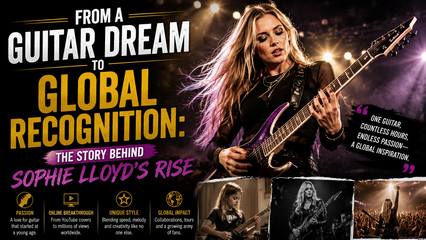 From a Guitar Dream to Global Recognition: The Story Behind Sophie Lloyd’s Rise