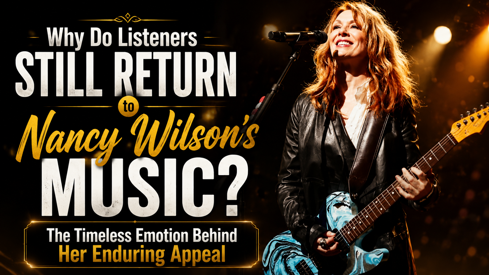 Why Do Listeners Still Return to Nancy Wilson’s Music? The Timeless Emotion Behind Her Enduring Appeal