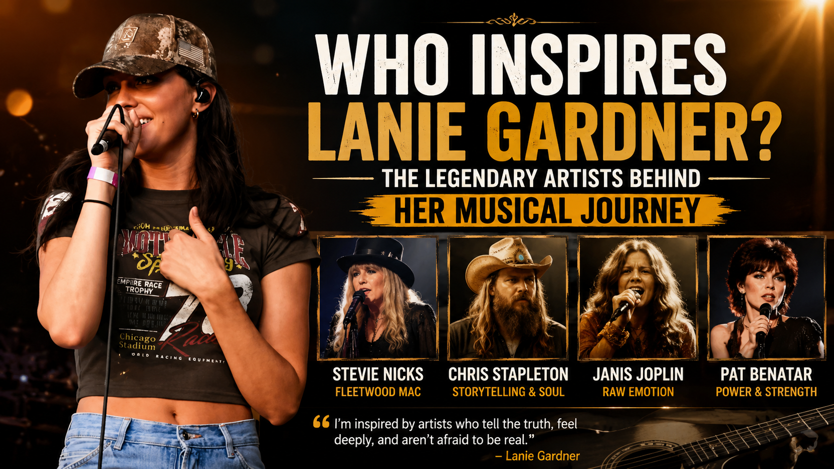 Who Inspires Lanie Gardner? The Legendary Artists Behind Her Musical Journey